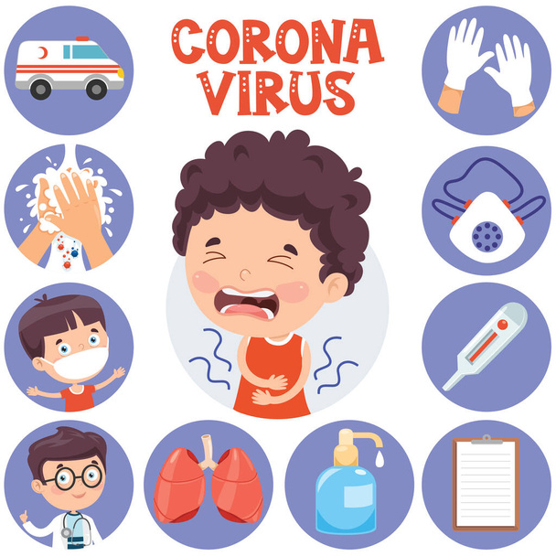 Infección por virus y atención médica
 - Vector, Imagen