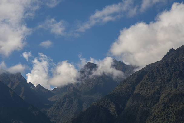 A view of Machu Pichu mountains - Fotoğraf, Görsel