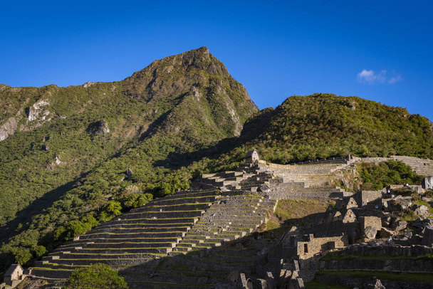 Άποψη των ερειπίων Machu Pichu, Περού - Φωτογραφία, εικόνα