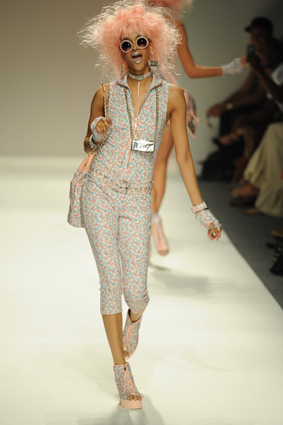 Model walks runway at Betsey Johnson show - Foto, Imagem