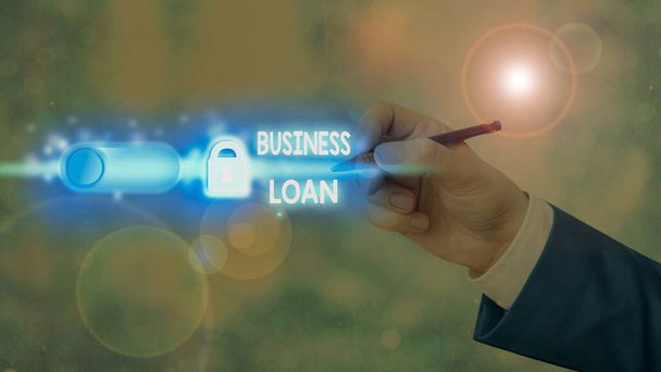 Szövegírás Üzleti hitel. A kisvállalkozásoknak különböző célokra nyújtott hitelek üzleti koncepciója. - Fotó, kép