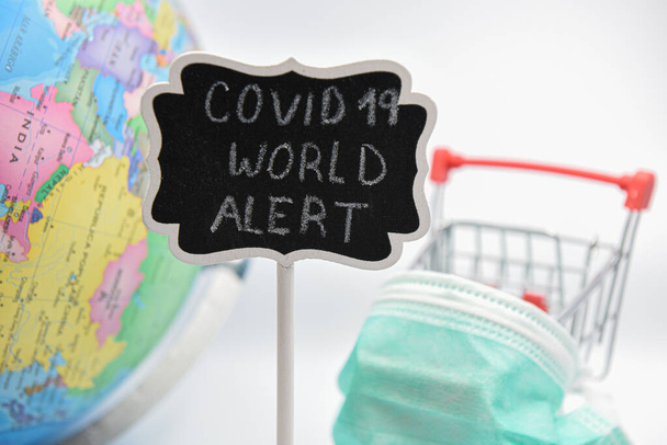 Coronavirus impact on global economy and stock markets, financial crisis concept - Фото, изображение