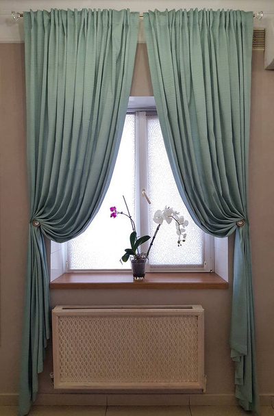 cortinas e tule no interior - Foto, Imagem