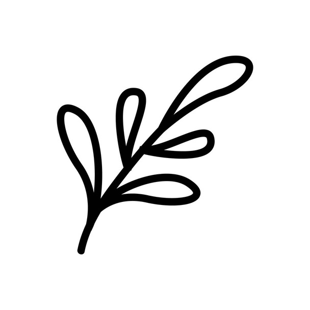 weed icon vector. знак травки. Иллюстрация изолированного контура
 - Вектор,изображение
