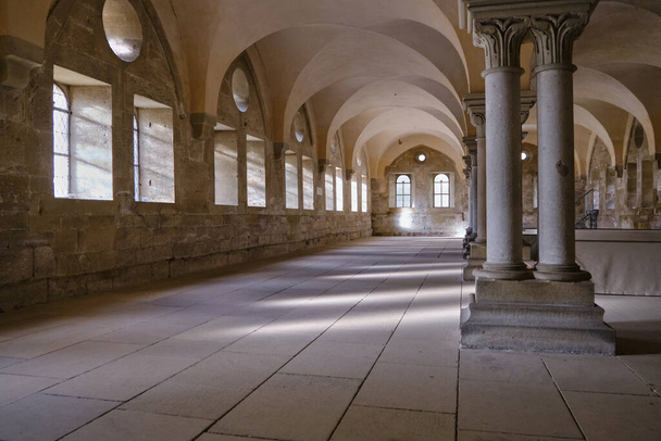Dining room hall in the monastery Maulbronn in Southern Germany - Photo, Image