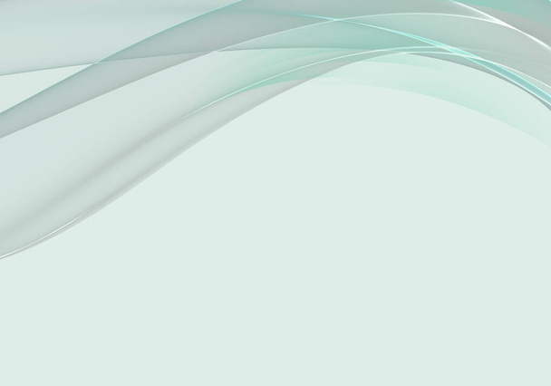 Abstraktní pozadí vln. Máta modrá zelená abstraktní pozadí pro tapety oder vizitka - Fotografie, Obrázek