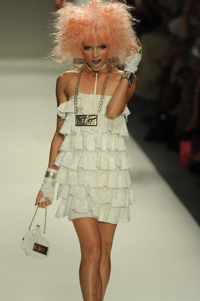 Model walks runway at Betsey Johnson show - Foto, Imagen