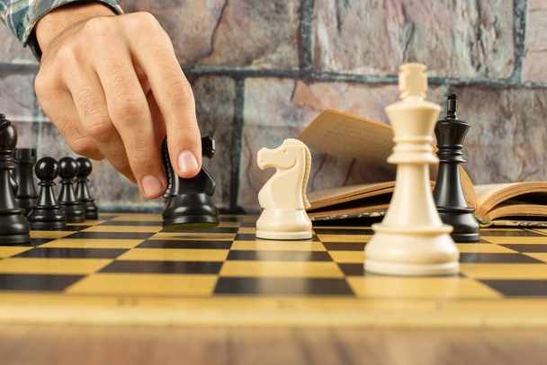 Chiffres d'échecs position et un joueur
 - Photo, image
