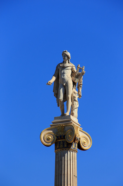 άγαλμα του Απόλλωνα για τη στήλη, Αθήνα, Αττική, Ελλάδα - Φωτογραφία, εικόνα