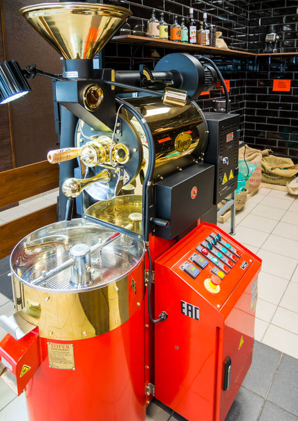 Voronezh, Russia - August 14, 2019: Roaster for roasting coffee company "Toper" - Fotografie, Obrázek