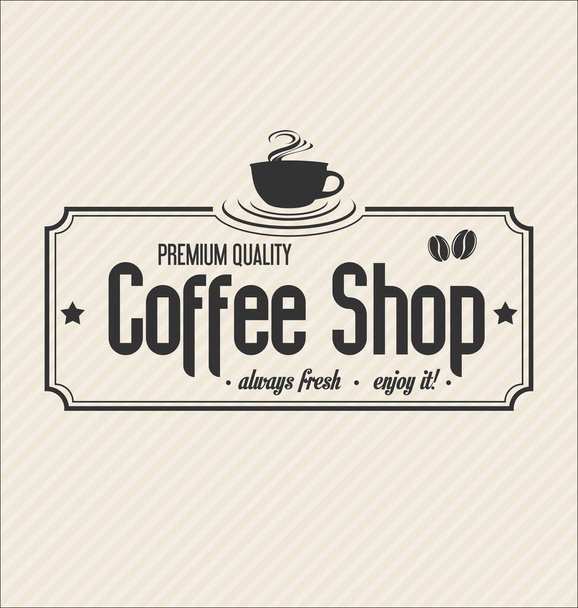Retro vintage coffee design background illustration  - Вектор, зображення