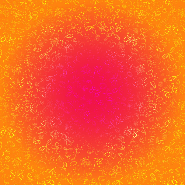 abstracte lichte achtergrond met doodle patroon - Vector, afbeelding