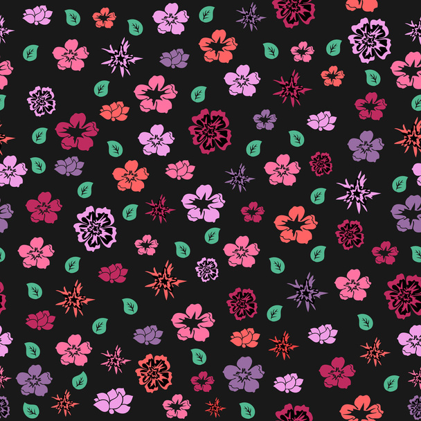 Seamless floral background - Vektor, obrázek