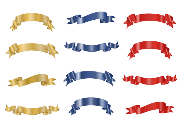 Ribbons collection - Vector, Image