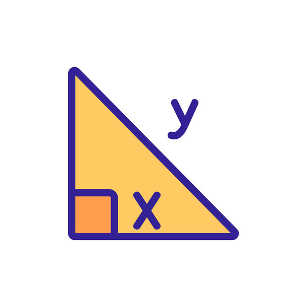 geometria ikon vektor. geometria jel. színes elszigetelt szimbólum illusztráció - Vektor, kép