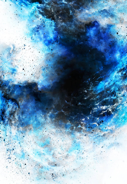 Cosmic space and stars, color cosmic abstract background. Winter effect. Copy space - Photo, Image