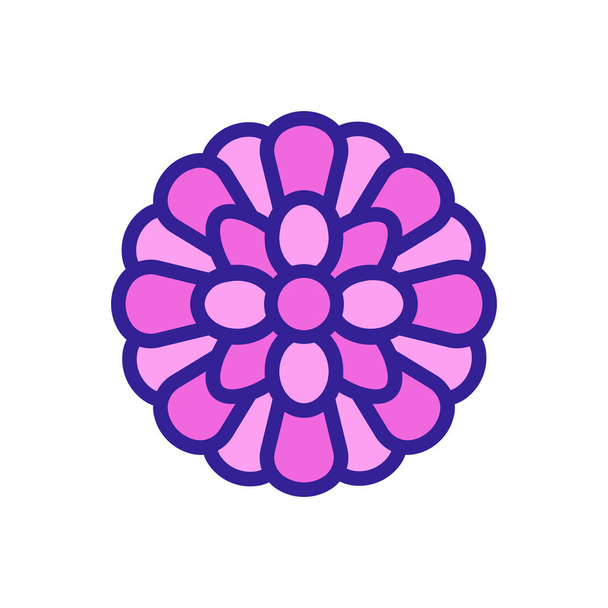 primavera crisantemo icono vector. signo de crisantemo de primavera. ilustración de símbolo aislado de color
 - Vector, imagen