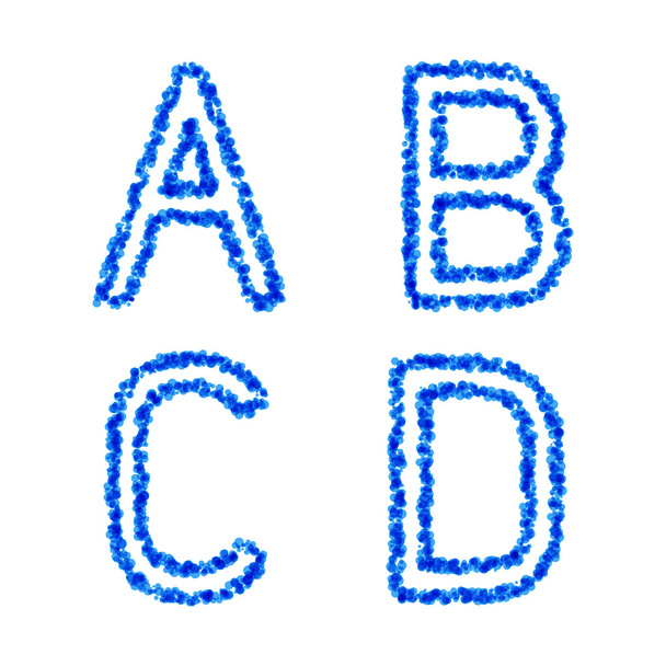 Vector bubble alphabet - Διάνυσμα, εικόνα