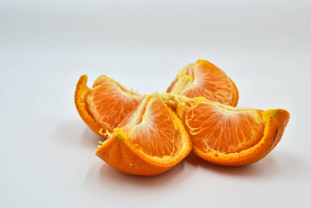 Mooie, sappige, heerlijke citrusvruchten mandarijn. - Foto, afbeelding