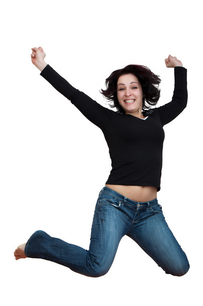 žena skáče nahoru - Fotografie, Obrázek