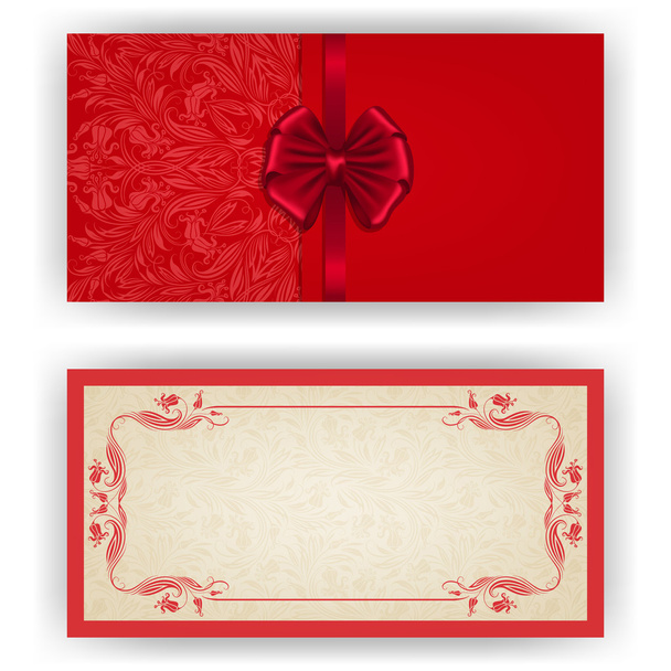 Elegant vector template for luxury invitation, card - Vector, Imagen