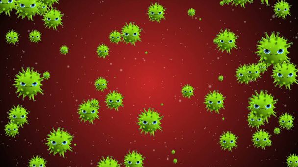 Coronavirus, Covid-19 Aşıları. Coronavirus aşısı çizimi. Dezenfeksiyon kabarcıkları jel. - Fotoğraf, Görsel