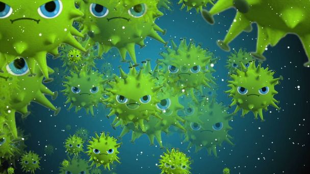 Coronavirus, vaccins Covid-19. Illustration du vaccin contre le coronavirus. Gel bulles de désinfection
. - Photo, image