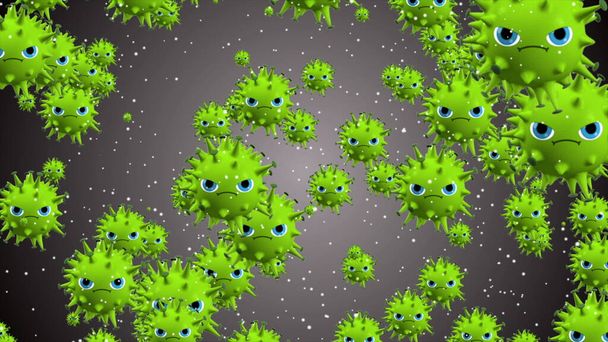 Coronavírus, Vacinas Covid-19. Ilustração da vacina contra o coronavírus. Desinfecção Bolhas gel
. - Foto, Imagem