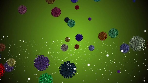 Coronavirus, Covid-19-rokotteet. Coronavirus rokote kuva. Desinfiointi Bubbles geeli
. - Valokuva, kuva