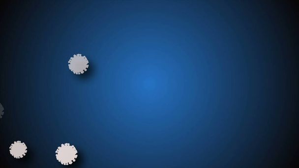 Coronavirus Covid-19 illustrazione di virus infetto 2019-ncov polmonite nel sangue. Virus medico modelli realistici. Carta da parati Coronavirus. Microrganismi, batteri patogeni. Illustrazione di particelle colorate coronavirus
. - Foto, immagini