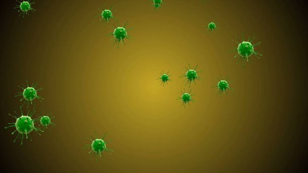 Coronavirus Covid-19 Infected virus 2019-ncov pneumonia in blood. Modelo realista Virus Médico. Papel pintado de Coronavirus. Microorganismos, bacterias patógenas. Partículas
. - Foto, Imagen