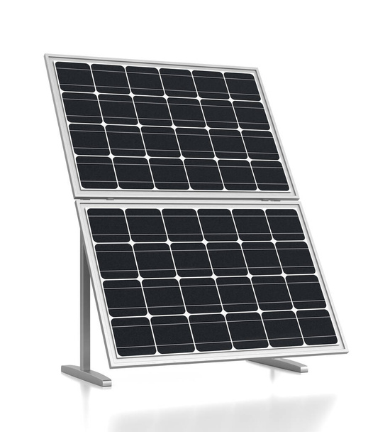 Solární panel izolovaný na bílém - Fotografie, Obrázek