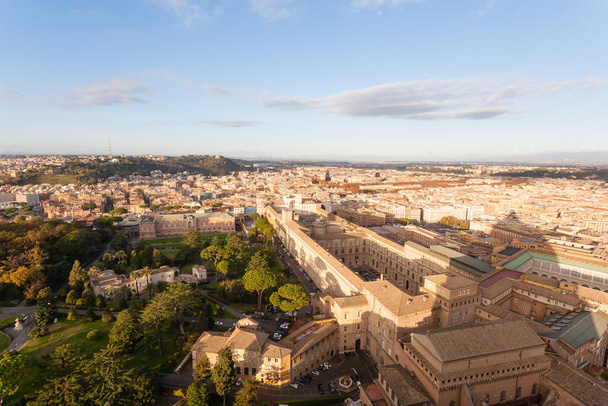 Rooman ilmakuva aurinkoisena päivänä, Roma. Italian maisema - Valokuva, kuva