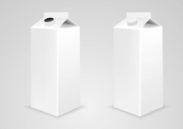 milk product packaging mockup - Vector, Image
