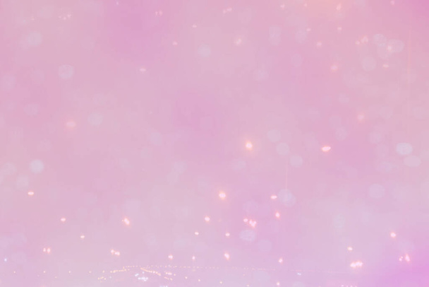 Abstraktes Licht-Bokeh auf dem rosa Hintergrund. - Foto, Bild