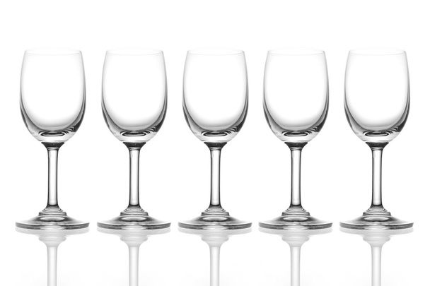 empty wine glass isolated - Photo, Image