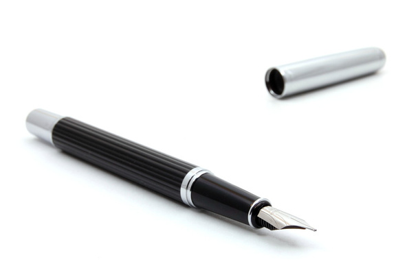 plnicí pero izolované na bílém pozadí - Fotografie, Obrázek