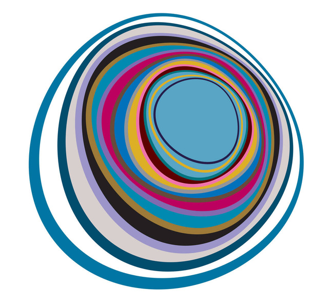 Espiral abstracta variada, formas de remolino, giro y vórtice
 - Vector, Imagen