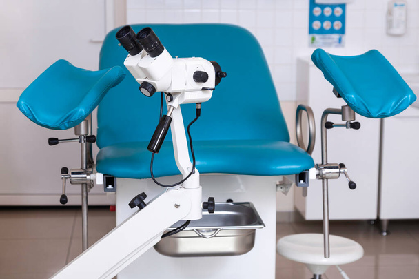 Gynecological room with chair and equipment. Medical tools for examination women's health. - Foto, Imagen