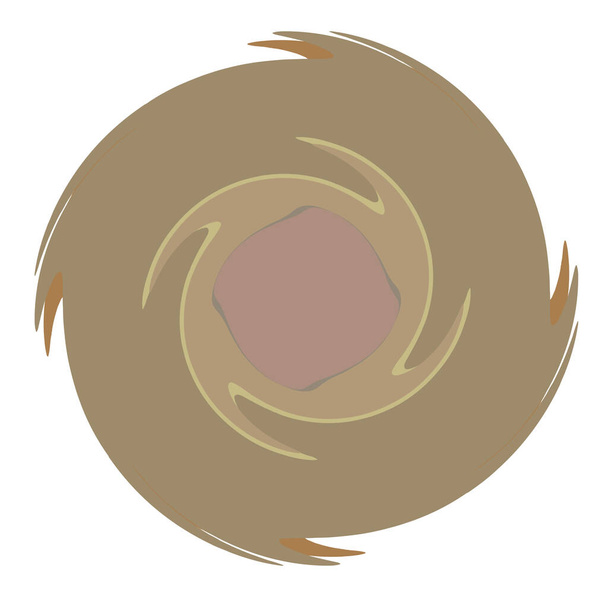 Espiral abstracta oscura, formas de remolino, giro y vórtice
 - Vector, imagen