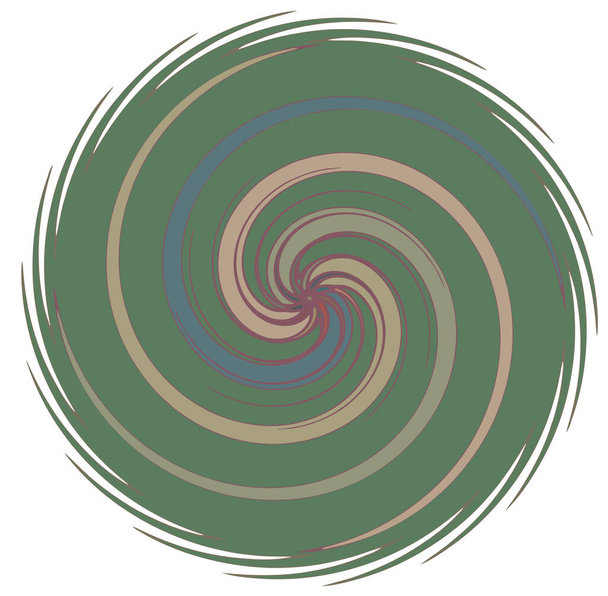 Ciemnoabstrakcyjne kształty spiralne, wirujące, wirujące i wirujące - Wektor, obraz