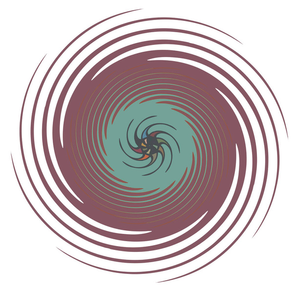 Dunkle abstrakte Spiralen, Wirbel, Wirbel und Wirbelformen - Vektor, Bild