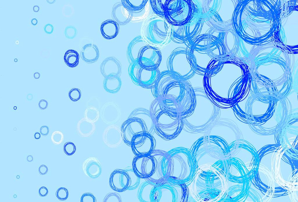 Hellblaue Vektortextur mit Platten. Unscharfe Blasen auf abstraktem Hintergrund mit buntem Farbverlauf. Neue Vorlage für Ihr Markenbuch. - Vektor, Bild