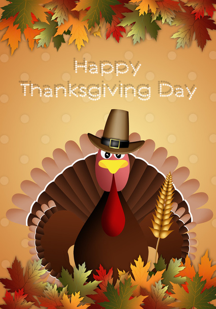 Thanksgiving Day card - Foto, afbeelding