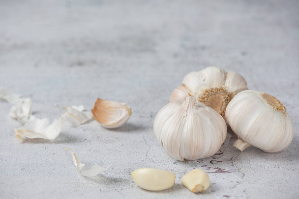 Fresh garlic isolated.Fresh garlics, Nutrition - Fotografie, Obrázek