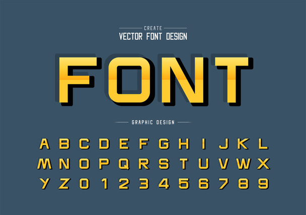 Caratteri riflettenti e vettore alfabeto, stile gradiente caratteri tipografici lettera e numero
 - Vettoriali, immagini