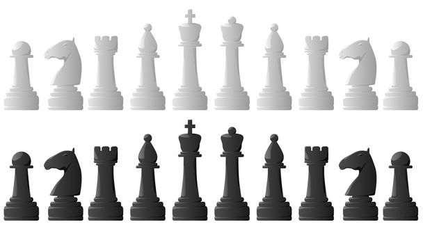 Ensemble de pièces d'échecs
. - Vecteur, image