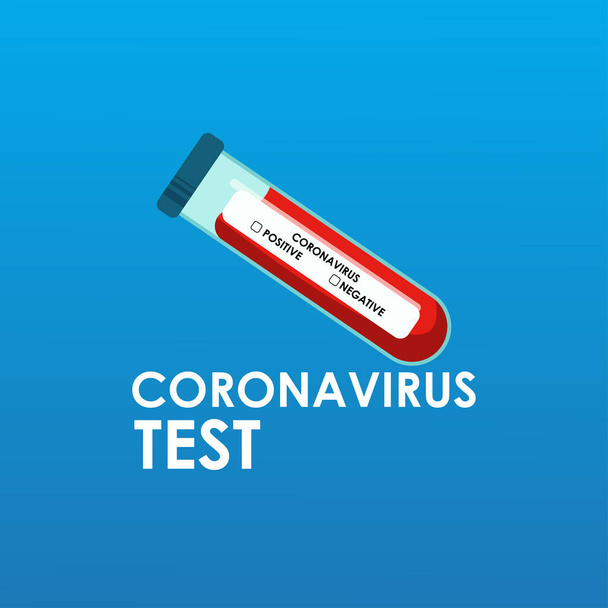 Corona-Virus-Vektorillustration. Coronavirus-Labortest - Vektor, Bild