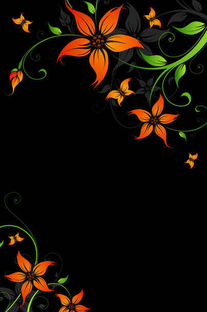 Flower background. Vector illustration - Vector, imagen