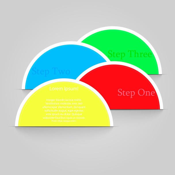 vier kleuren - Vector, afbeelding